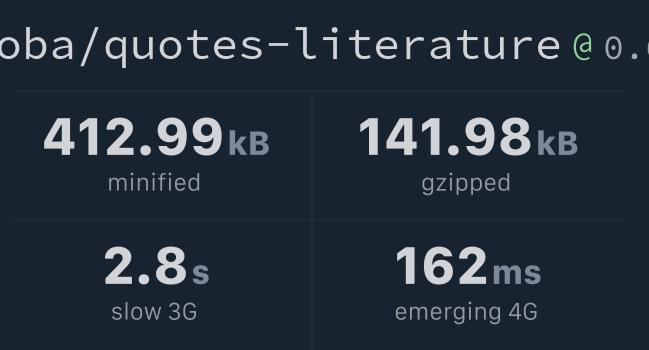 @foba/quotes-literature v0.6.1 Bundlephobia