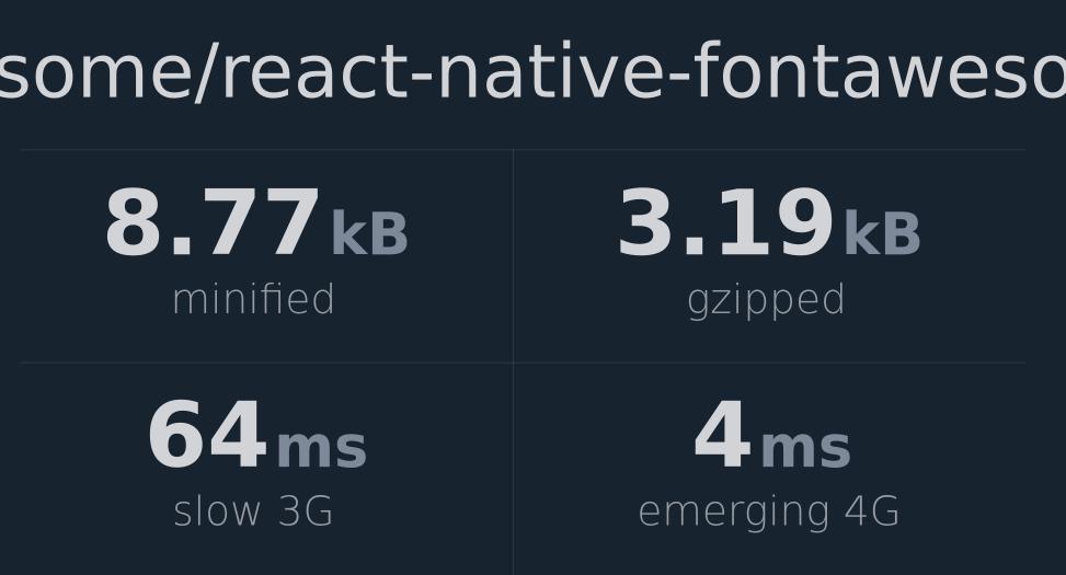 fortawesome-react-native-fontawesome-bundlephobia