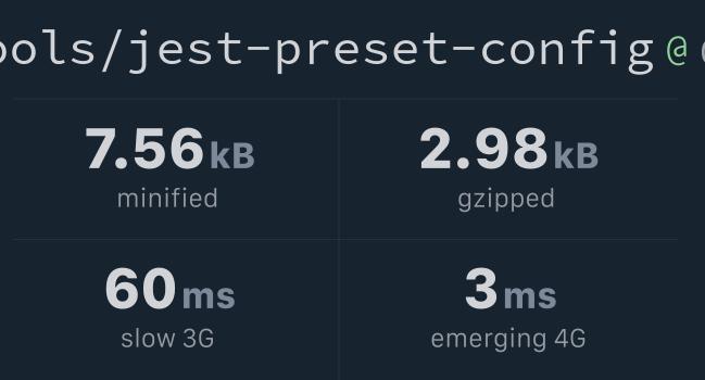 @otools/jest-preset-config v0.1.2 Bundlephobia