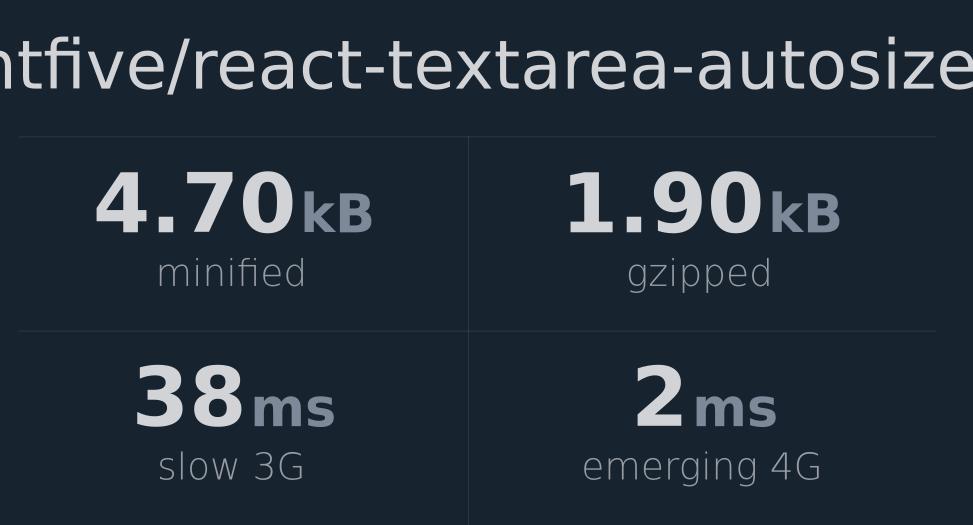 quantfive-react-textarea-autosize-bundlephobia