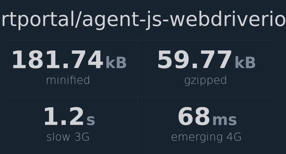 reportportal-agent-js-webdriverio-bundlephobia