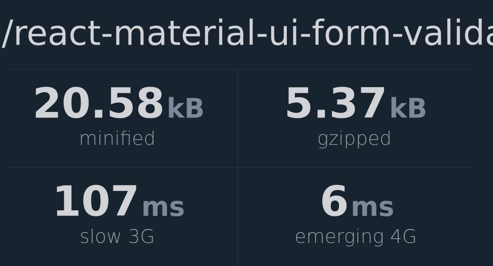 willashe-react-material-ui-form-validator-bundlephobia