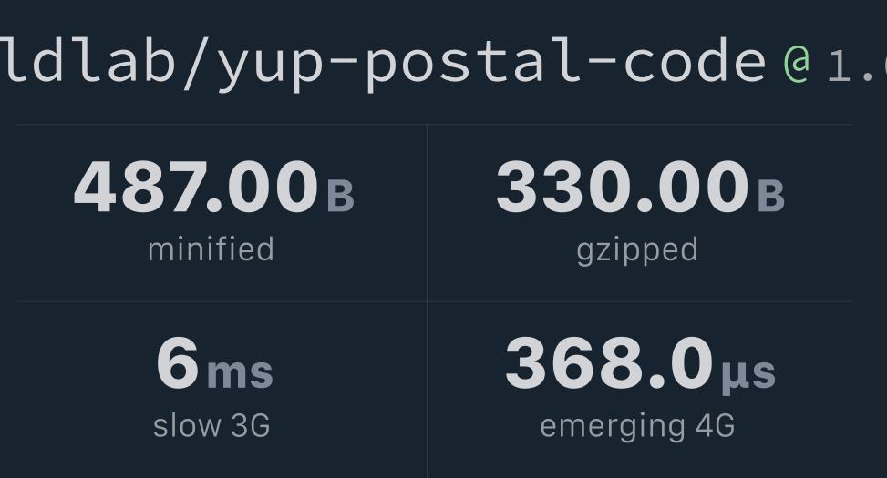 wldlab-yup-postal-code-bundlephobia