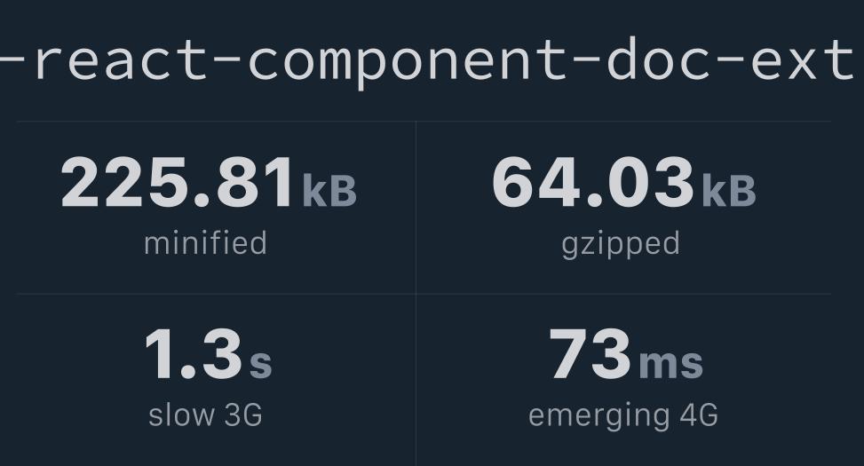 @yolodev/ts-react-component-doc-extractor Bundlephobia