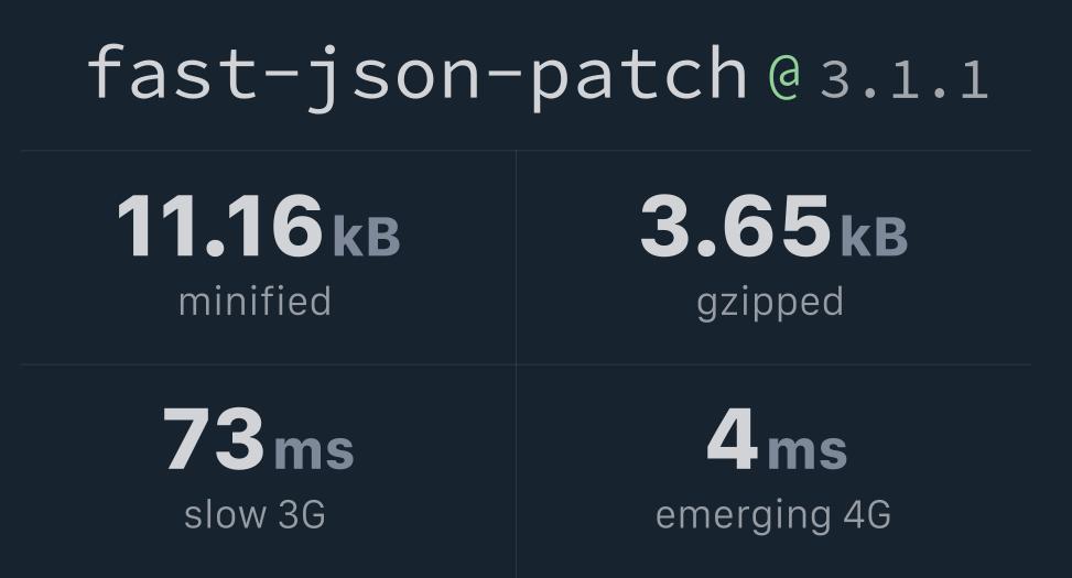 fast-json-patch-bundlephobia