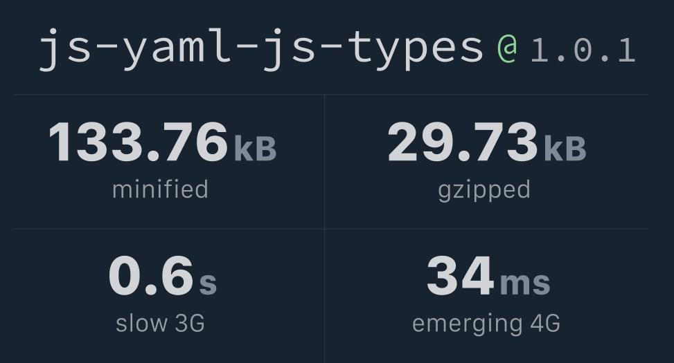 jsyamljstypes v1.0.1 Bundlephobia
