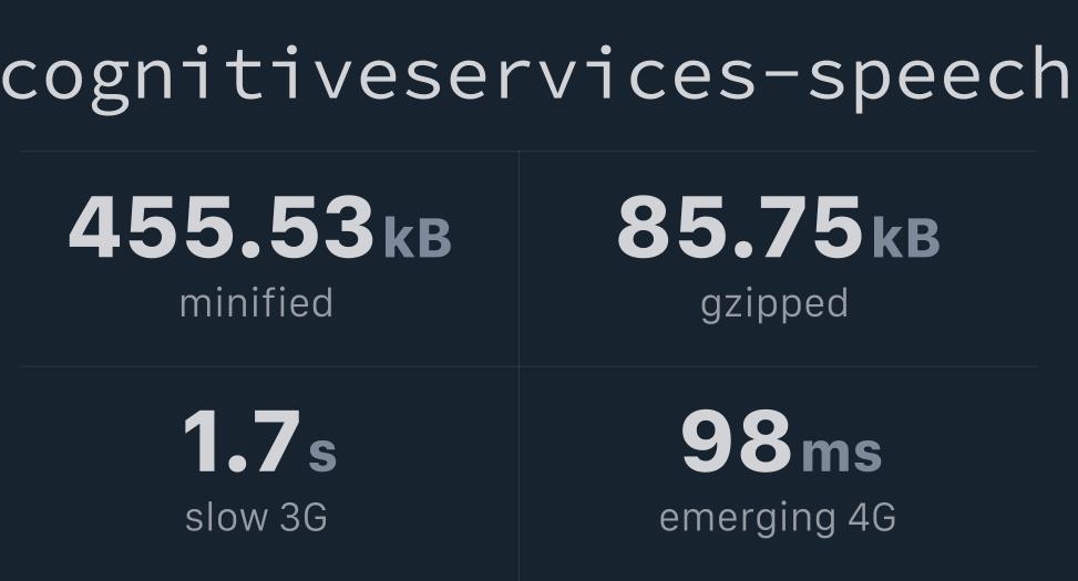 microsoft cognitiveservices speech sdk nodejs