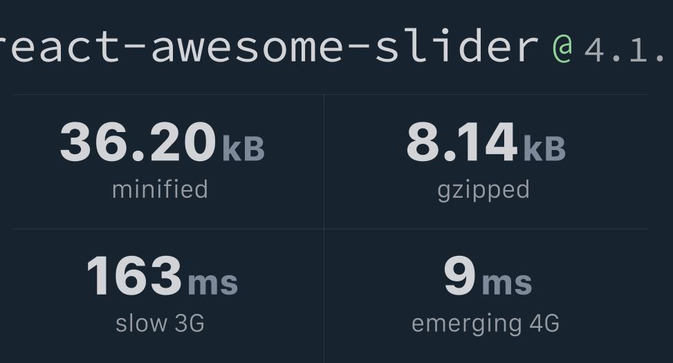 react-awesome-slider-bundlephobia