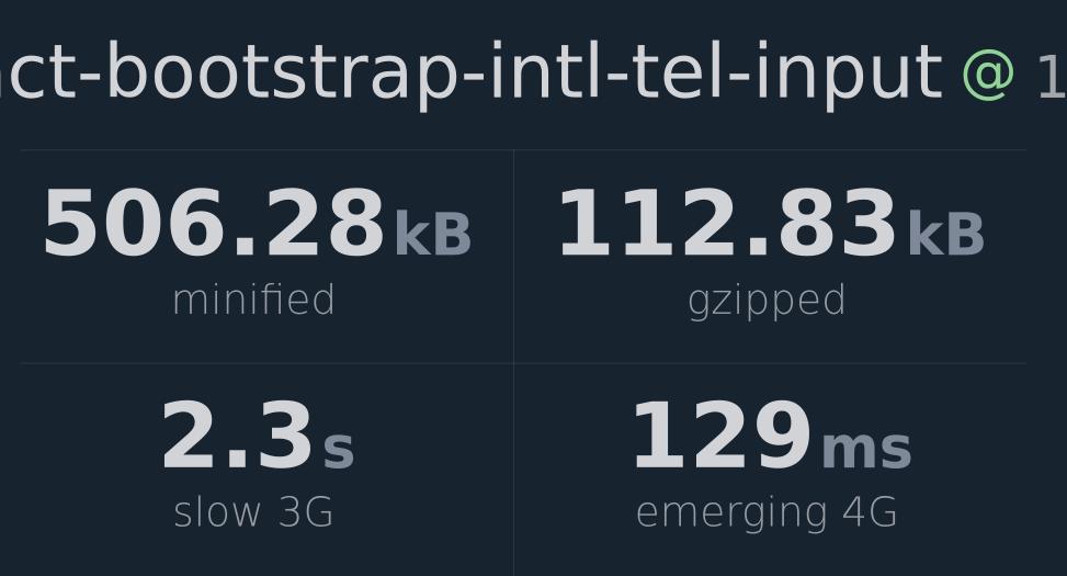 react-bootstrap-intl-tel-input-bundlephobia