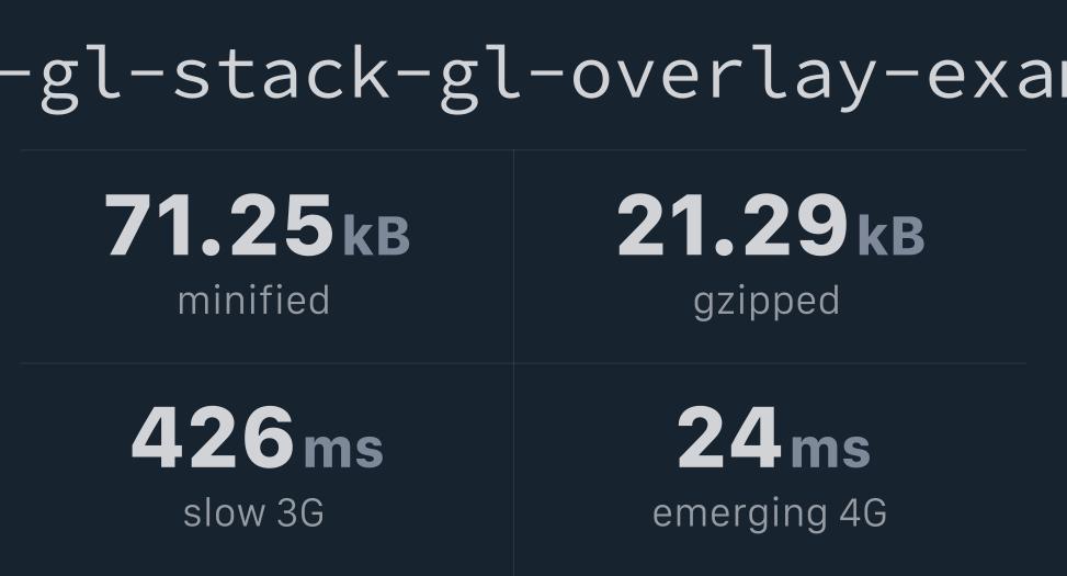 reactmapglstackgloverlayexample Bundlephobia