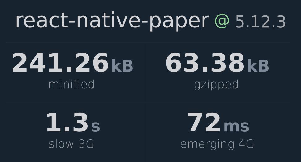 Text  React Native Paper