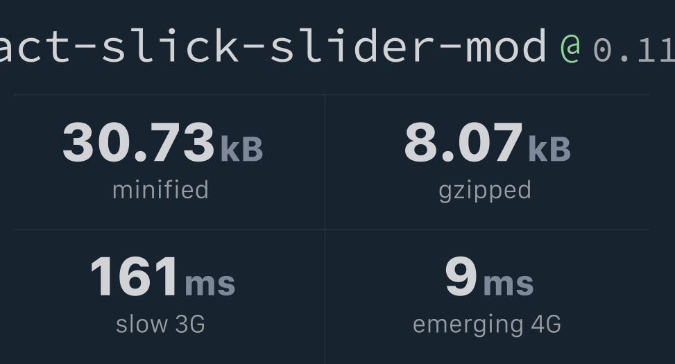 reactslickslidermod BundlePhobia