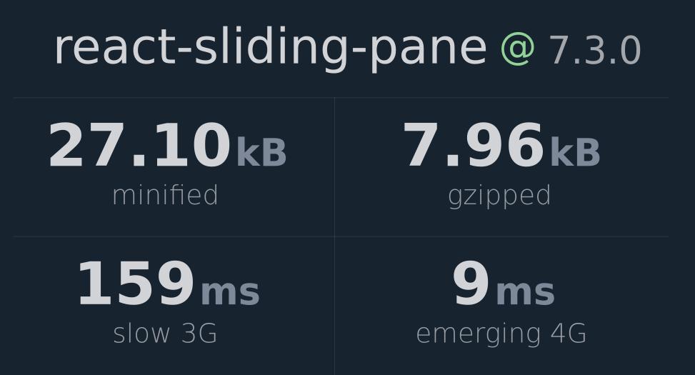 React Sliding Pane Example